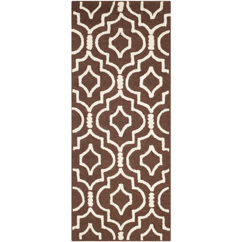 Cambridge Hand Tufted Wool Geometric Rug, Runner 2'6" x 6'