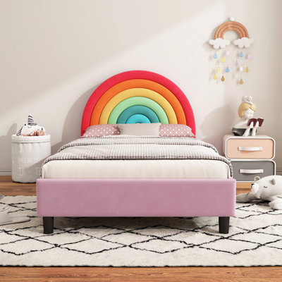 Lit plateforme tapissier mignon