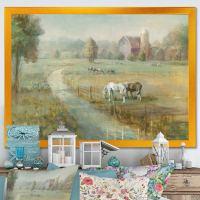 « tranquil country field »-image image sur toile
