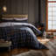 Brushed Cotton Tartan Check Duvet Cover Set-24064938-24064929