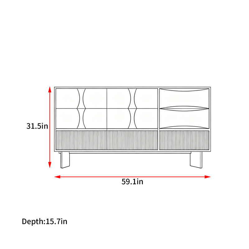 French Simple Style Sideboard