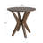 Kampsville Solid and Manufactured Wood Round Cross Legs End Table