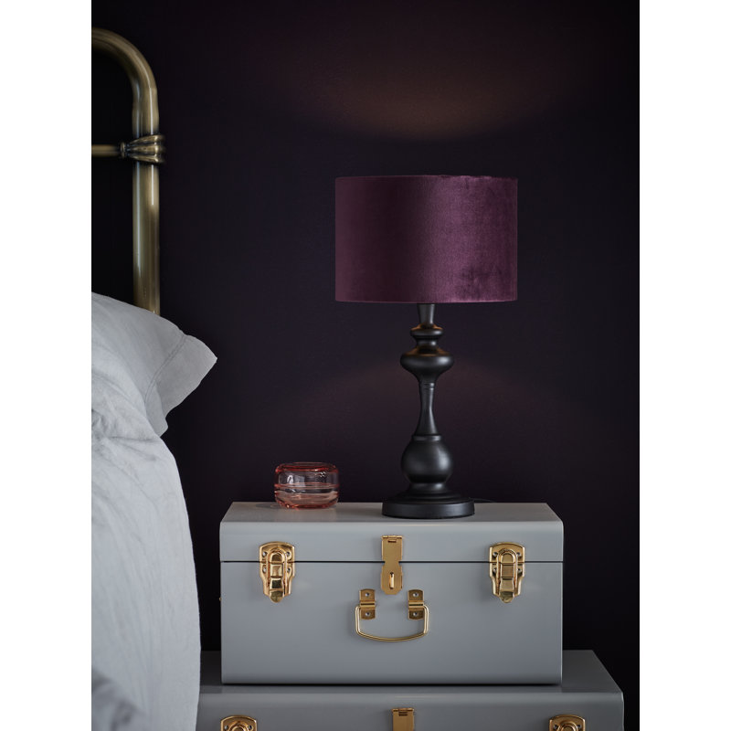 Dane Metal Table Lamp, Purple