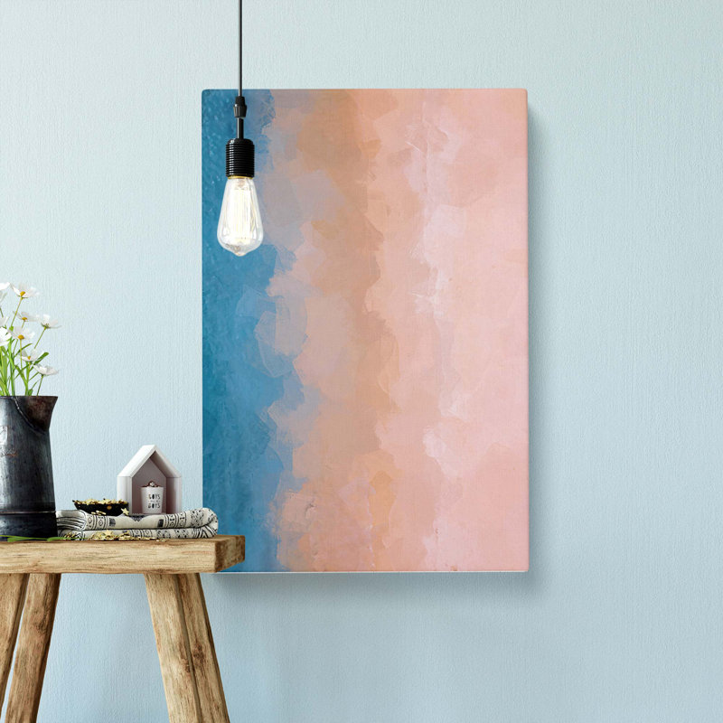 Upon The Beach In Abstract - Wrapped Canvas Painting, 76cm H x 50cm W x 3cm D