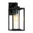 1 - Light Ip23 Rectangle Lantern Outdoor Wall Light With Glass