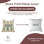 Housse de coussin à motif de blocs Housse de coussin à motif de blocs floraux accessoire de maison douillet Boho chic housse de coussin à motif de blocs décoratifs pour canapé (Anar) -101751289-101751295