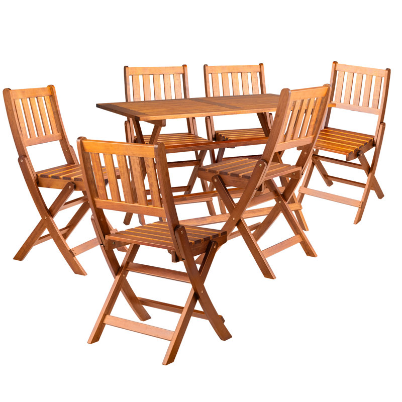 Ensemble repas pour 6 personnes en bois d'acacia