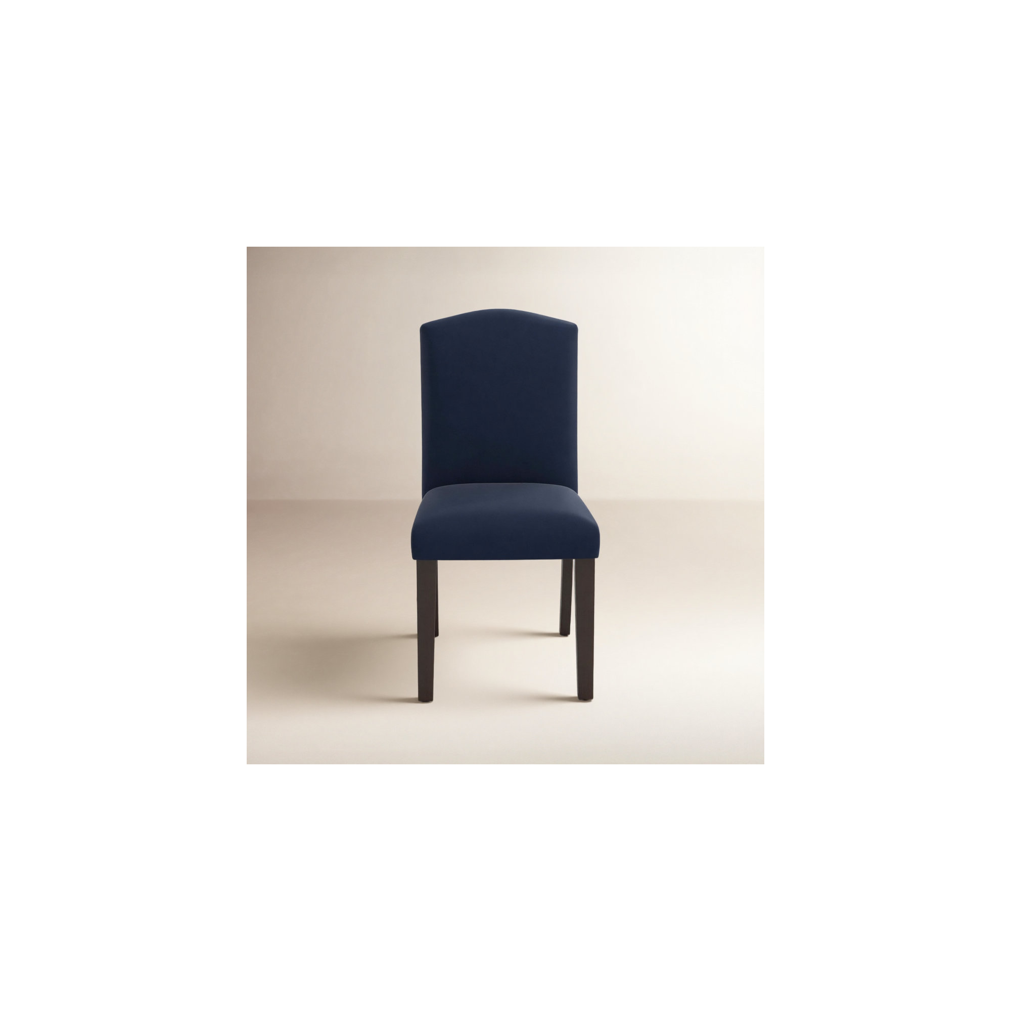 Estrela Upholstered Dining Chair, Classic Ink Performance Velvet, Espresso
