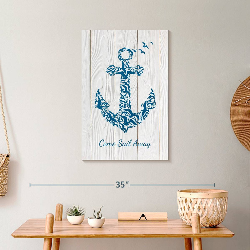 «Anchor Quote», reproduction sur toile tendue, H 24 po x l 16 po x P 1,25 po