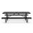 Kristy Commercial Grade Expanded Mesh Metal Outdoor Picnic Table with Anchors-35769256-18937253