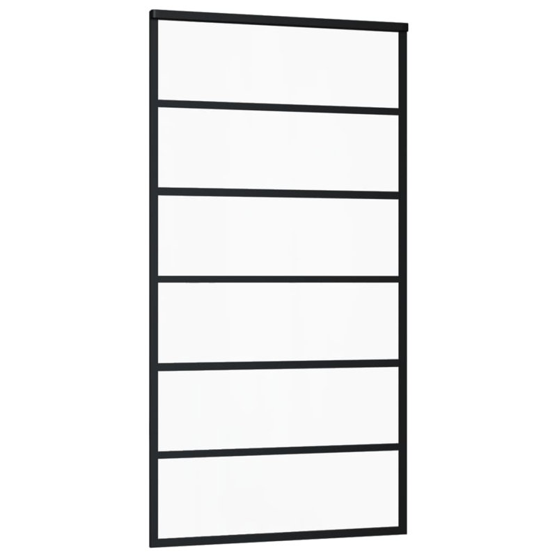 Porte coulissante en verre Bastoam, H 80,7 po x l 40,2 po x P 0,8 po