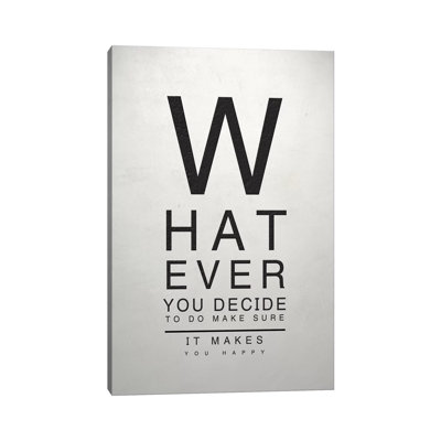 " Inspirational Eye Chart III " by Sd Graphics Studio