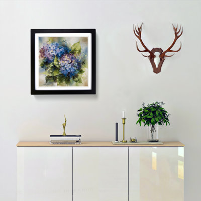 Hydrangea Floral - Framed Print