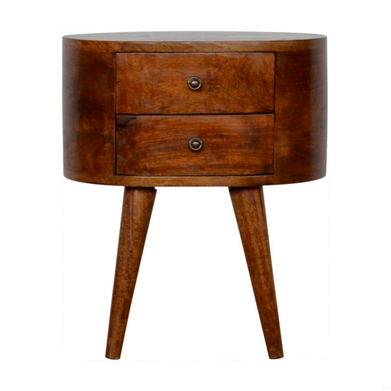 Rounded Bedside Table
