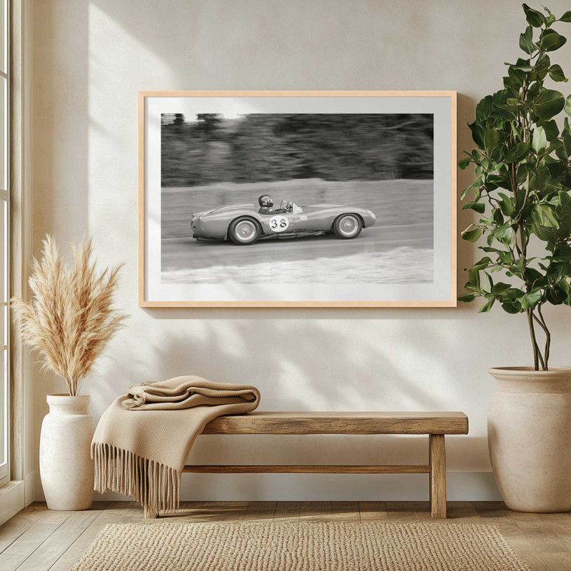 Speedline, reproduction classique sur papier mat d'archives, H 13,25 po x l 17,25 po, Chrome poli