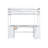 Full Size Loft Bed with U-shaped Desk, Drawers and Storage Shelves,-114670671-112681432