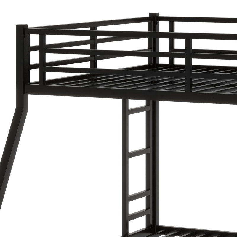 Metal Bunk Bed, Queen Over King