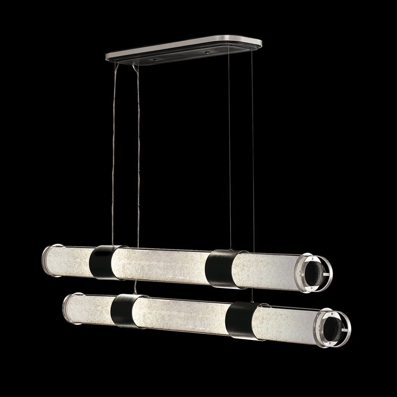 Bond 8 - Light LED Pendant, Black/Silver, White