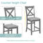 Ensemble de salle à manger moderne 5 pièces avec table carrée et chaises rembourrées, pour les cuisines, les salles à manger et les petits espaces-257261271-257261267-257261265