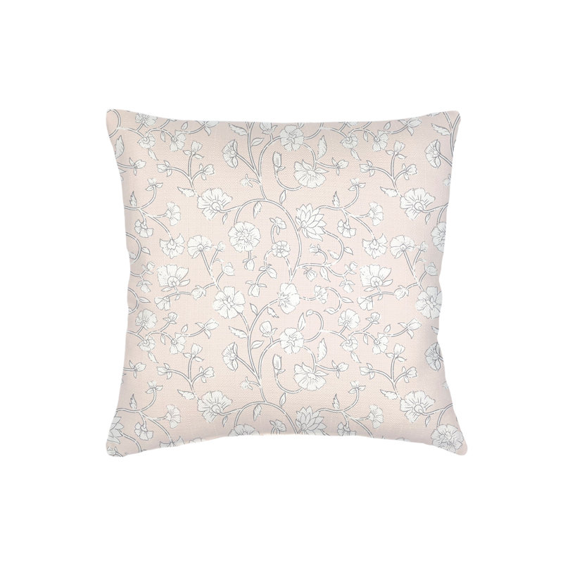 Coussin en lin rose 22x22, Pink, Square 22", Polyester
