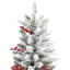 Arbre de Noël artificiel enneigé 4 pi avec lumières