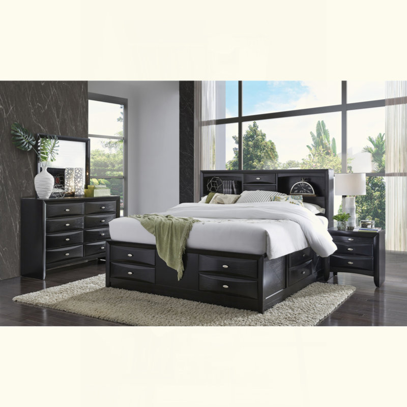 Table de chevet noire Lucille