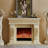 Solid Wood Electric Fireplace-2147107709
