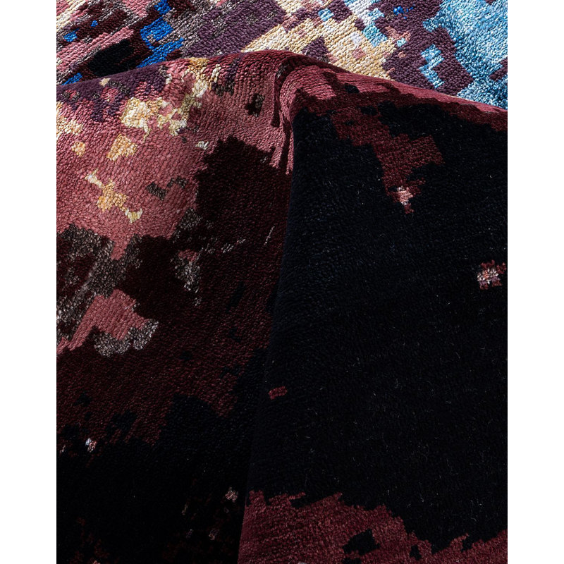 Overdyed One-of-a-Kind 8' 1" x 10' 0" Hand Knotted Area Rug