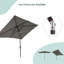 Parasol de marché éclairé 6 pi x 9 pi Krol-585260792