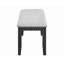 Ensemble de salle à manger 6 pièces de style contemporain en marbre véritable avec plateau rectangulaire et chaises capitonnées en bois massif-880713772