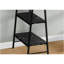 Bureau d'ordinateur, bureau personnel, ordinateur portable, tablettes de rangement, L 48 po, travail, stratifié aspect marbre noir, métal noir, contemporain, moderne-1859711915