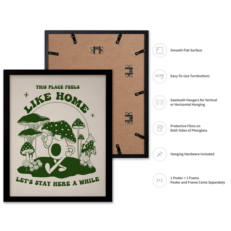 This Place Feels Like Home, Black Framed, Poster, 24"H x 32"W