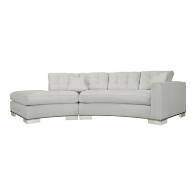 Bennett By Michael Weiss Upholstered Curved Sectional Right Hand Facing