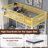 Twin Over Full L-Shaped Metal Bunk Bed with Desk and Storage Drawers-1577289582
