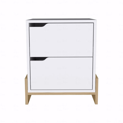 Nightstand, Bedside Table With 2-Drawers