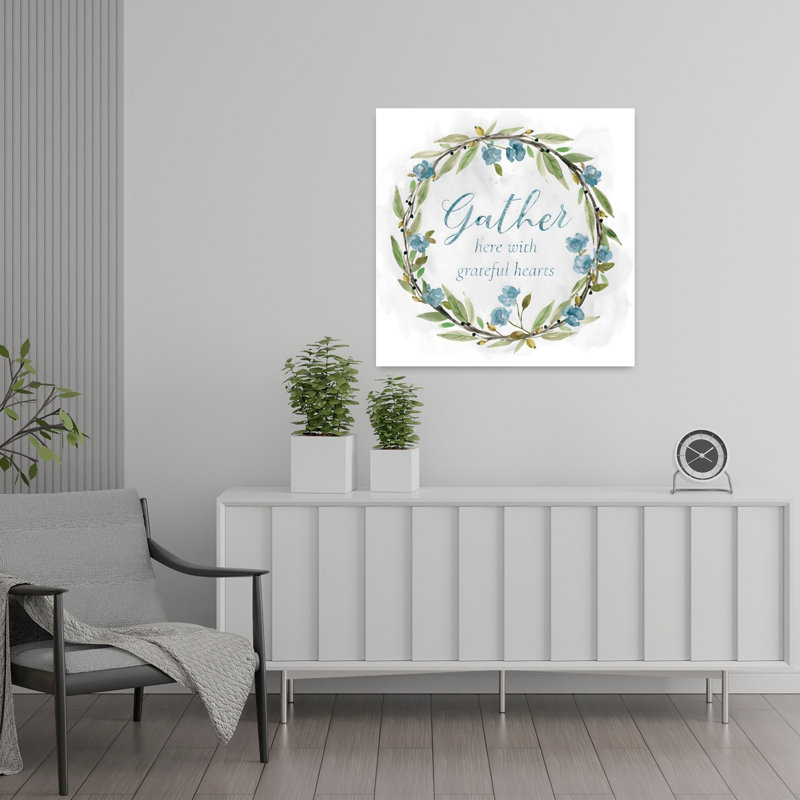 Gather Floral Wreath, H 24 po x l 24 po