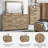 Homeira 58.7'' W 6 - Drawer Dresser