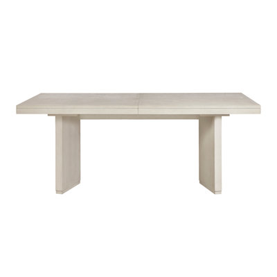 Beautiful Dining Table Antique White Finish Separate Extension Leaf Wooden Classic Furniture 1pc