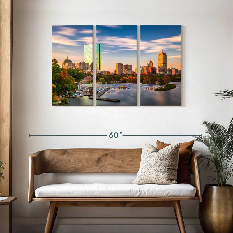 Syd Charles River Dock Boston, 28" H x 45" W