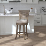 Lantz Swivel Upholstered Counter Stool