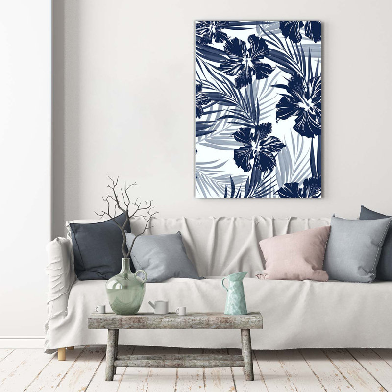 Tropical Flowers - Wrapped Canvas Print