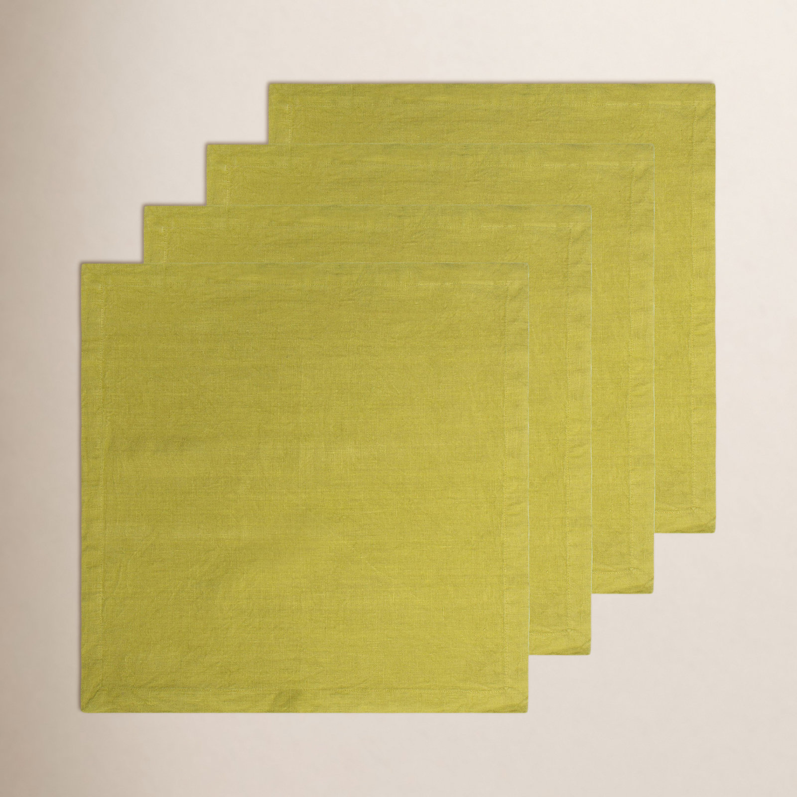 Dalissa Reversible Linen Napkin, Granny Smith