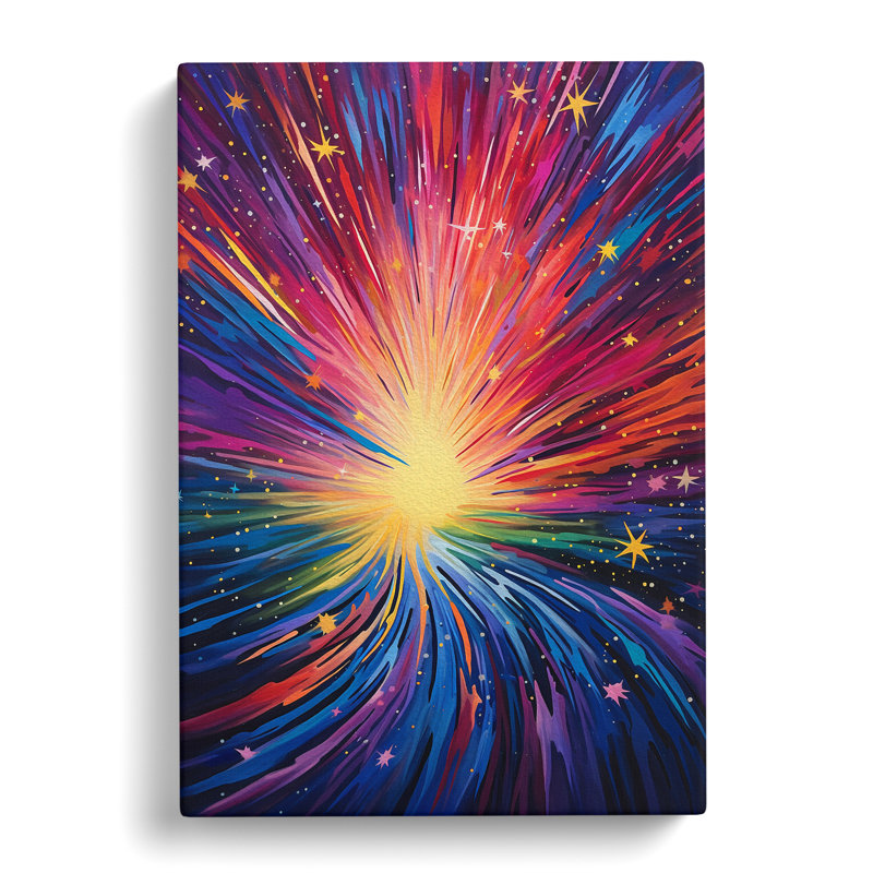 Shooting Star Abstract - Wrapped Canvas, 76cm H x 50cm W x 3cm D