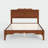 Minimalist Platform Wooden Bed Tall-Leg Bed Frame with Built-in Outlet-148503683-148503680