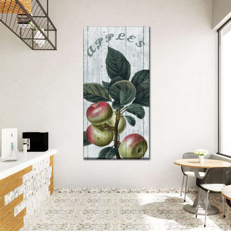 " Fresh Apples " by Tom Timber, 24" H x 12" W x 1.25" D