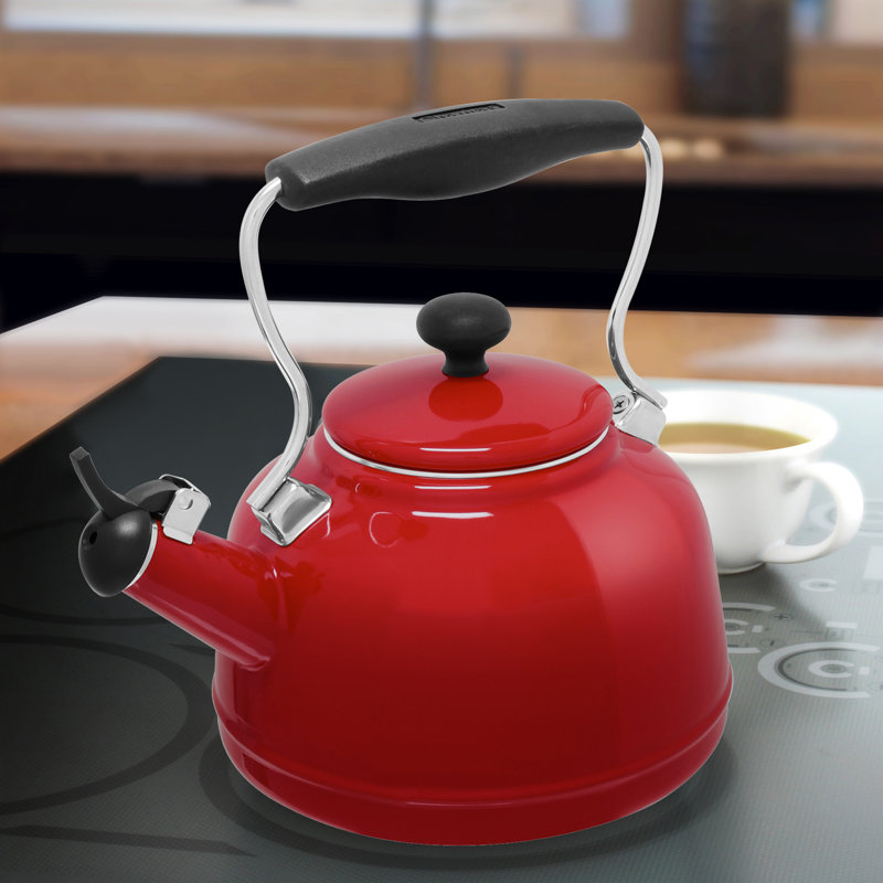 Chantal Vintage 1,7 pte Bouilloire Whistling, Rouge