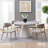 Engineered Stone Round Dining Table-549342890