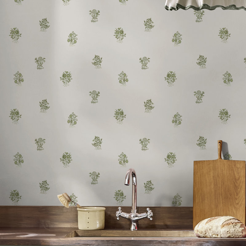 Cath Kidston Kingdom Posey Sage Wallpaper