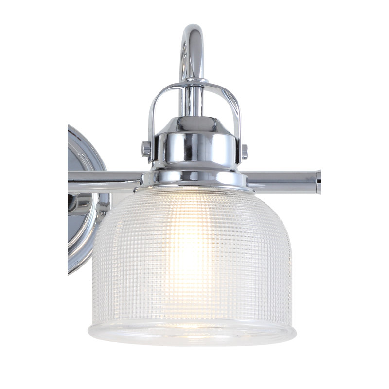 Gilcrease Metal/Glass LED Vanity Light, Chrome, 5