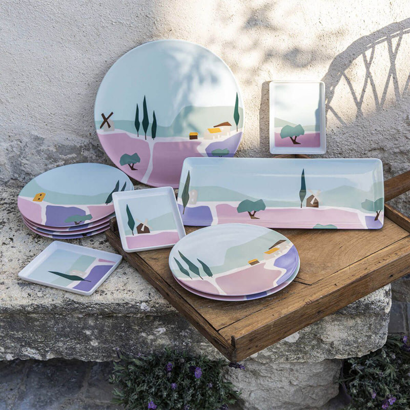 Destination Sud 3 Piece Small Appetizer Plate Set